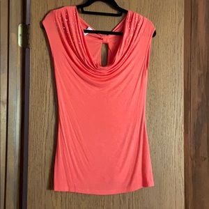 Peach colored cute tank Studio Y tank